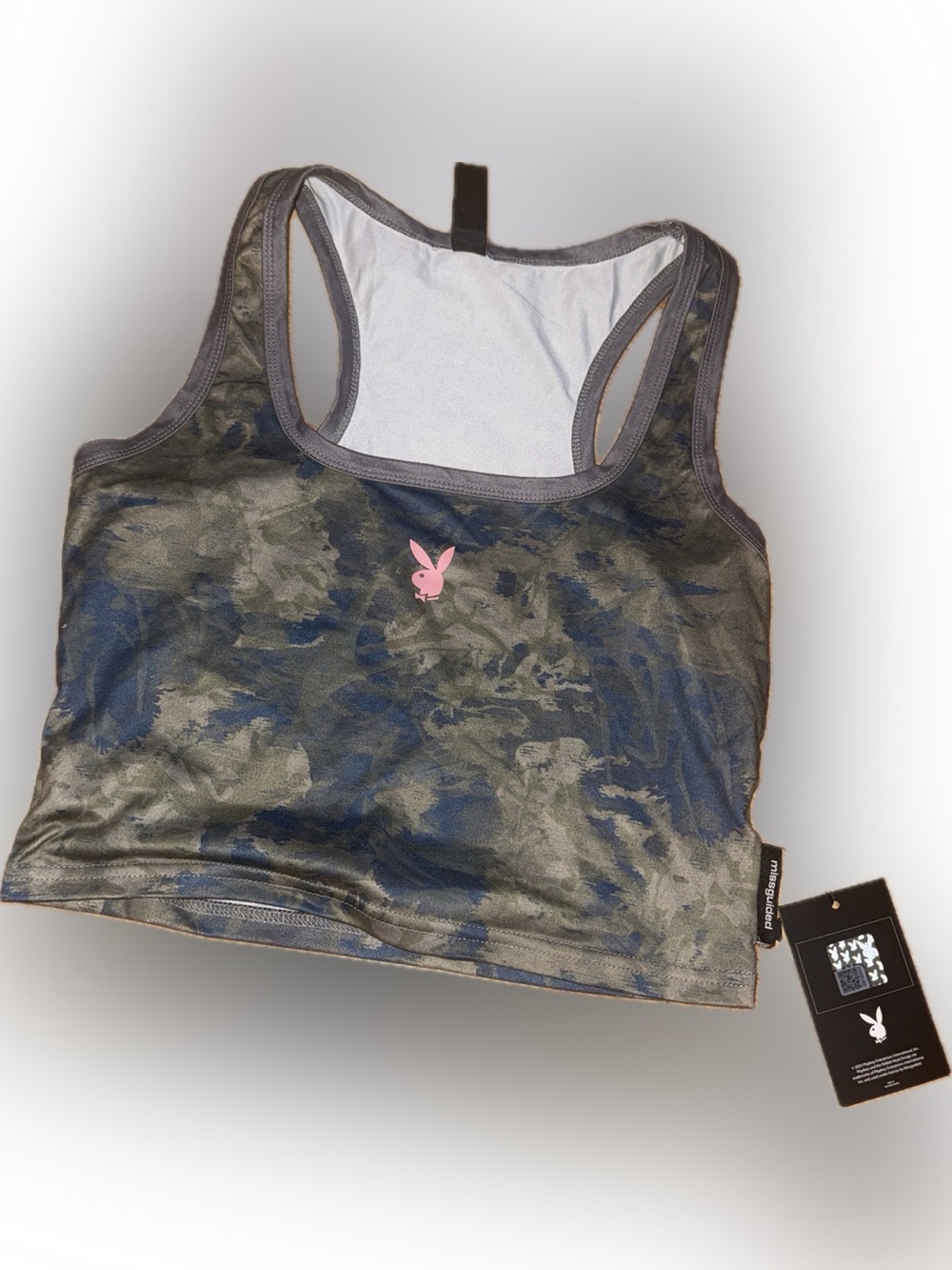 Playboy camo crop top Medium